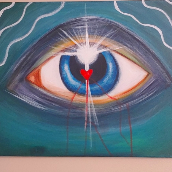 Eyeball Electric Love Wall Art-Original